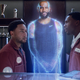 (L-R:) Jacob Latimore, LeBron James, and Tosin Cole in House Party